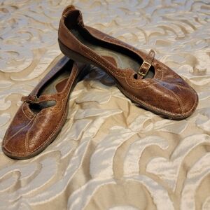 Classic Brown Leather Women's Loafers